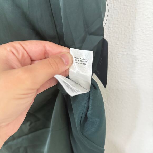 NWT Lulus Ultimate Sweetness Emerald Green Satin Flutter Sleeve Maxi Dress Med - Picture 12 of 12